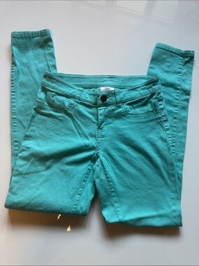 mac & jac turquoise skinny jeggings